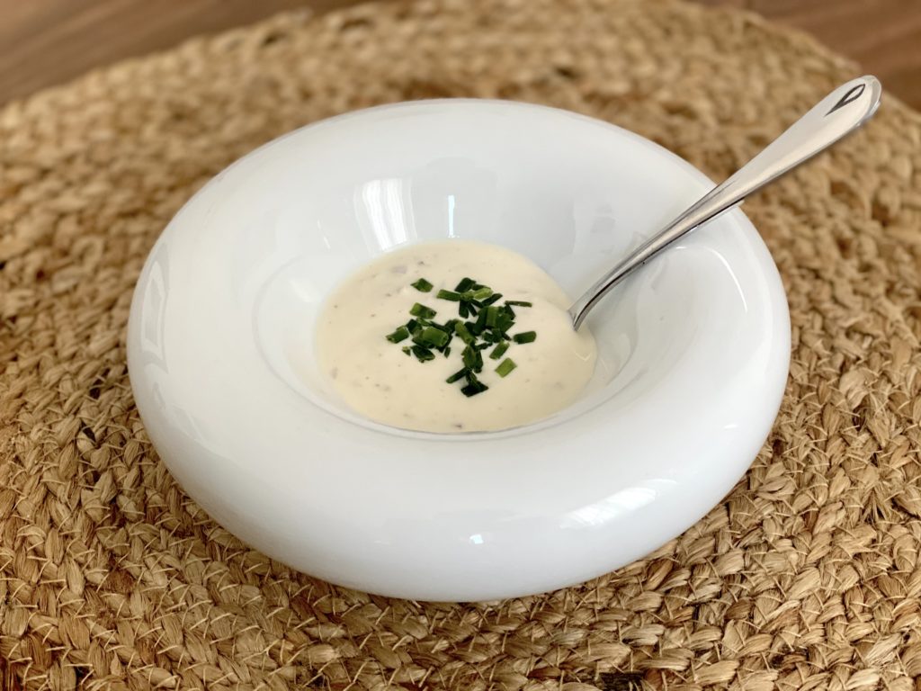 Sauce blanche façon kebab fait maison Merlan frit cuisine