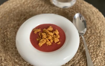 Gaspacho fraise, tomate